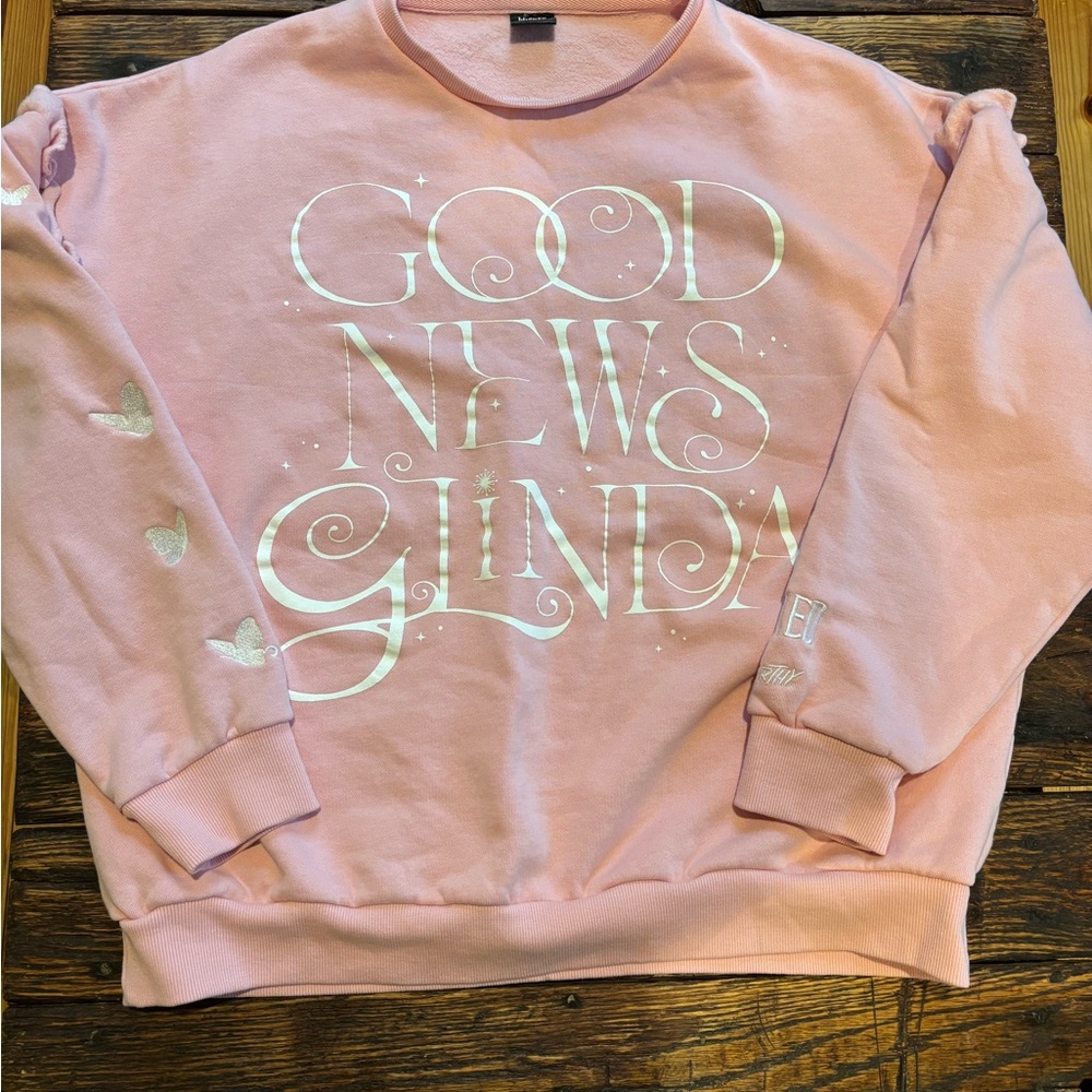 Wicked x Cakeworthy Pink Glinda Sweatshirt